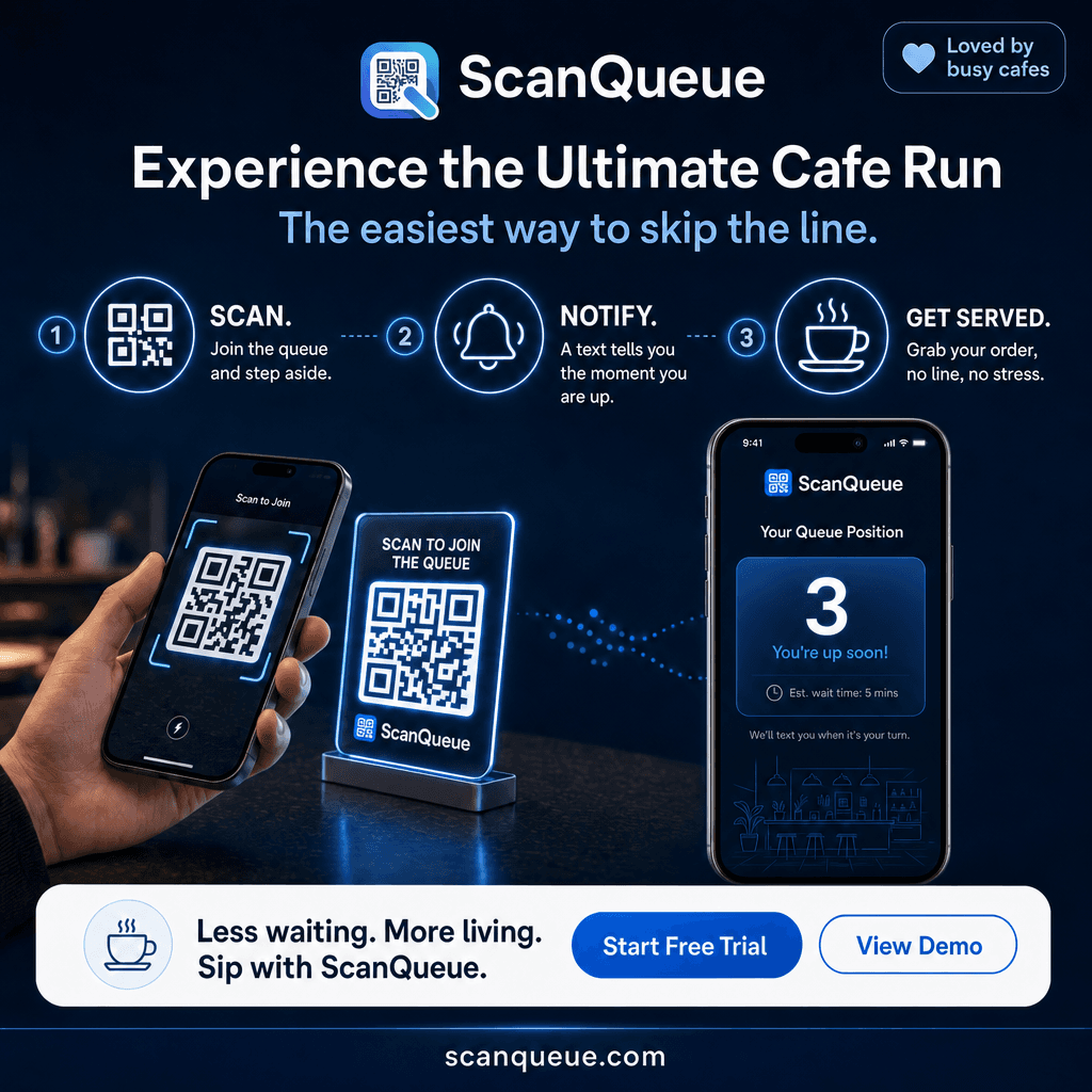 How ScanQueue works for cafés