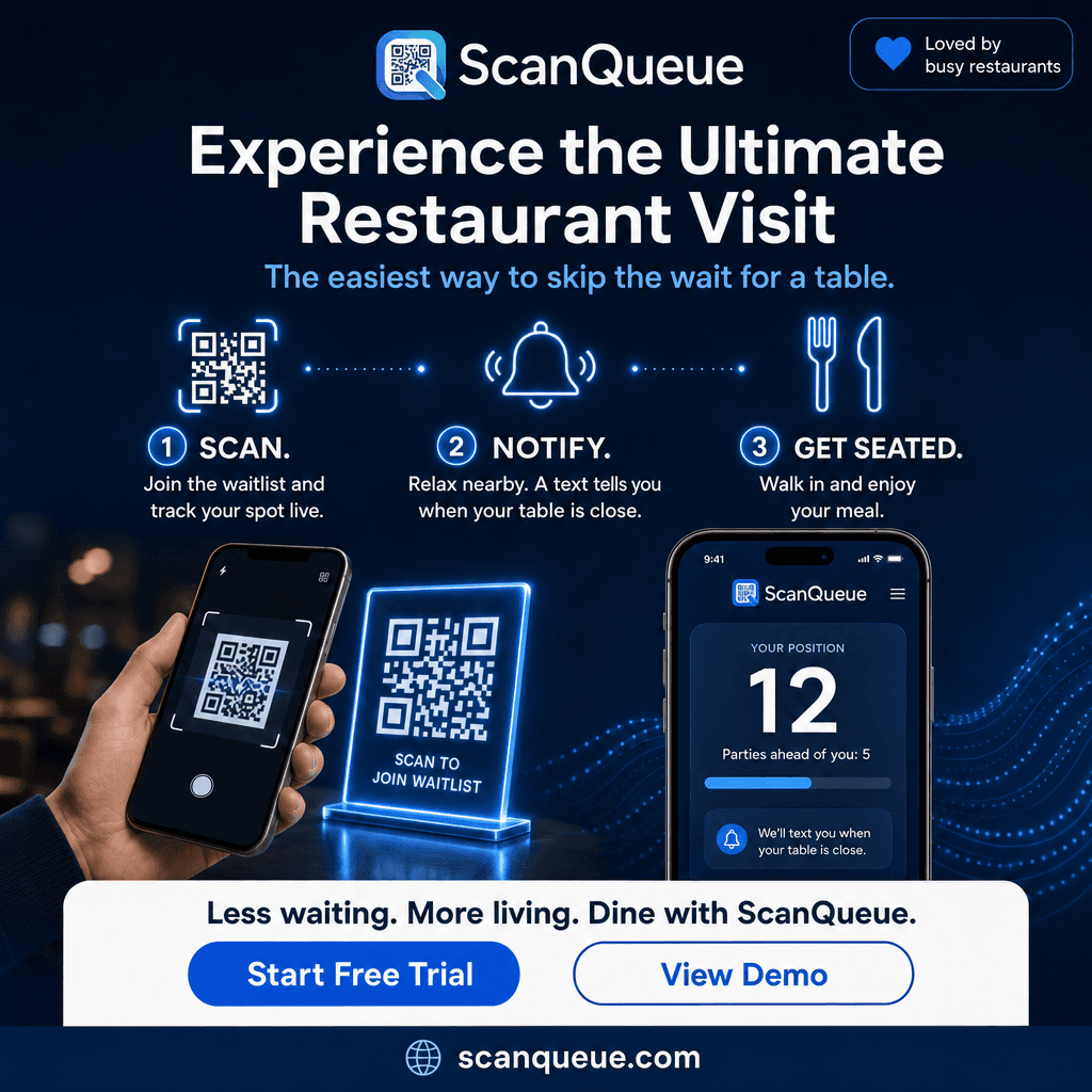 How ScanQueue works for restaurants