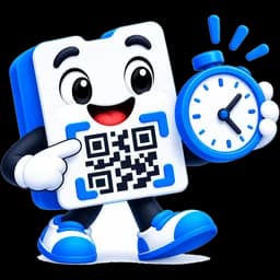 ScanQueue mascot holding a stopwatch